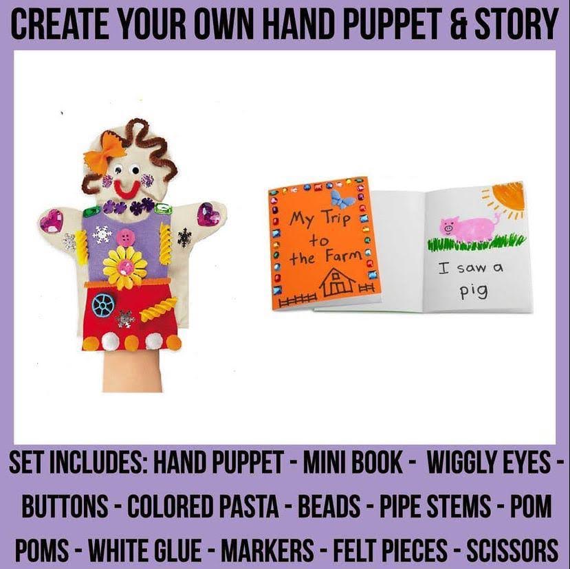 DIY Hand Puppet and Storybook Set